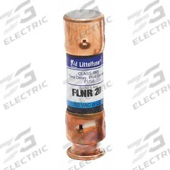 LITTELFUSE Fuse: Class RK5, FLNR Series, Time-Delay, 60 A, 250 V AC, 125 V DC, Non-Indicating (MPN FLNR060). Key specifications — Series: FLNR.