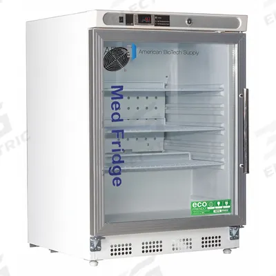 AMERICAN BIOTECH SUPPLY Lab Refrigerator: 4.6 cu ft, Undercounter, 2°C to 7°C - Pharmacy & Vaccine Refrigerators