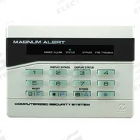 NAPCO Intrusion System Digital Keypads: 4 3/8 in Overall Ht, 1 1/8 in Overall Lg, LED (MPN RP1054E). Key specifications — Brand: NAPCO; Integral Zone Expander: No; Keypad Display Type: LED; Product Type: Keypad.
