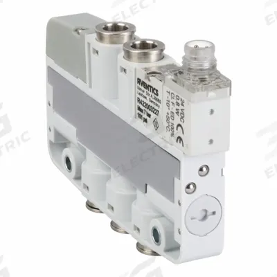 AVENTICS Solenoid Air Control Valve: Five-Way / Two-Position, Female 6 mm Push-On - Aventics Inline Spool Valves