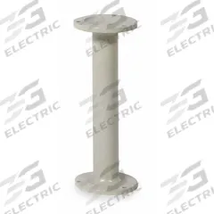 HALLOWELL Bench Pedestal: 6 in x 16 3/4 in, Cast Iron, Tan, Powder Coated, Round Post Pedestal (MPN 4810PT). Key specifications — Color: Tan; Footplate Shape: Round; Material: Cast Iron; Finish: Powder Coated; Brand: HALLOWELL.