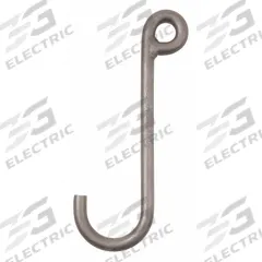 PEERLESS J-Hook: 350 lb Working Load Limit, 80 Hook Grade, Alloy Steel, 3/8 in Material Thick, Plain (MPN JAA038). Key specifications — Color: Silver; Brand: PEERLESS; Visual Indicator Markings: None.