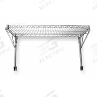 APPROVED VENDOR Wire Wall Shelf: 24 in x 14 in, 1 Shelves, 250 lb Load Capacity per Shelf, Post (MPN 2HGC9). Key specifications — Mounting Mechanism: Post; Material: Steel; Finish: Chrome; Color: Silver; Brand: APPROVED VENDOR.