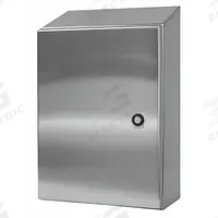 WIEGMANN Sloped Top Enclosure: 304 Stainless Steel, 36 in x 30 in x 12 in, NEMA 12/13/3R/4/4X (MPN N412363012CSSST). Key specifications — Brand: WIEGMANN; Closure Method: 1/4-Turn Latch; Enclosure Material: 304 Stainless Steel; Knockouts: Not Included.