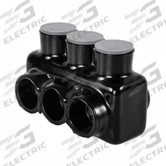 POLARIS Multitap Connector: 3 Port, Single-Sided Entry, 10 AWG – 2 AWG Wire Size, Gray (MPN IPLG1-3B). Key specifications — Body Material: Aluminum; Brand: POLARIS.