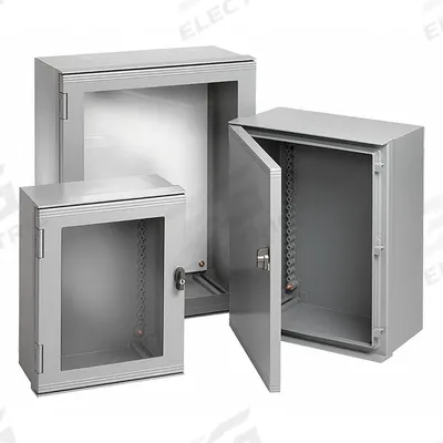HOFFMAN Enclosure: Fiberglass, 24 in x 24 in x 13 in, NEMA 12/13/4/4X, Solid Cover - Nonmetallic Enclosures