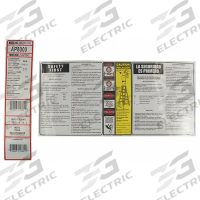 LOUISVILLE Label Kit: For 29NH74/29NH75, For AP8004/AP8005 - Material Handling Parts