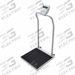 DORAN Handrail Scale: Digital, kg/lb, 20 1/2 in Weighing Surface Wd, 18 in Weighing Surface Dp (MPN DS7040). Key specifications — attr1359978: DORAN; attr1359988: lb; attr1359990: ULus Listed; attr1411948: Not IP Rated; attr1411950: Column-Mounted; attr1359996: AC Adapter; attr1411941: 0.2 lb/0.1 kg.