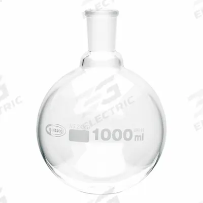 APPROVED VENDOR Boiling Flask: 1 L, Colorless, Round - Glass Boiling Flasks