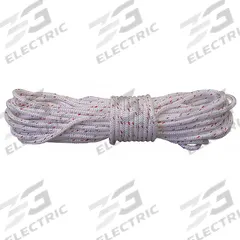 ALL GEAR Rigging and Climbing Rope: Braid, 5/8 in Dia, 1,100 lb Working Load Limit, Polyester, White (MPN AG12SP58120RW). Key specifications — Brand: ALL GEAR; Rope Type: Dynamic.