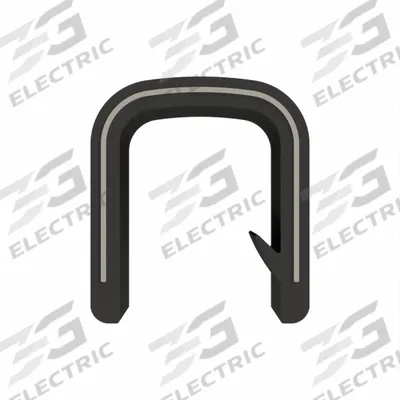 FAIRCHILD Edge Trim: Double Gripping Finger, 50 ft Overall Lg, PVC Outer - Edge Trim & Edge Guard with Metal Core