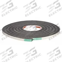 FROST KING Weather Seal: Flat, Self-Adhesive Mounting, Std, Rubber Foam, 10 ft Overall Lg, Black (MPN R734H). Key specifications — Color: Black; Mounting Style: Self-Adhesive; Seal Shape: Flat; Brand: FROST KING; Material: Rubber Foam; Adhesive Bond: Standard.