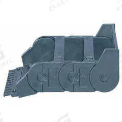 IGUS Mounting Bracket Set: Open, 1 Channels, 1.77 in Cavity Ht, 4.53 in Cavity Wd, Locking (MPN 3115-12PZB). Key specifications — Brand: IGUS; Crossbar Material: Igumid TE; Item: Mounting Bracket Set; Series: 3450·3480; Mounting Brackets Included: With Mounting Brackets; Outside Width: 5.3 in; Outside Height: 2.5 in; Mounting Bracket Type: Moving End.