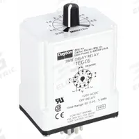 DAYTON Single Function Time Delay Relay: Socket Mounted, 120V AC/DC, 10 A, 11 Pins/Terminals (MPN 1EGC6). Key specifications — Brand: DAYTON.