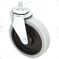 APPROVED VENDOR Stem Caster: 5 in Wheel Dia., 1 1/4 in Wheel Wd, Swivel, Swivel, 1/2 in Stem Dia. (MPN 32J820). Key specifications — Brand: APPROVED VENDOR; Thread Size: 1/2"-13; Wheel Bearing Type: Delrin; Wheel/Tread Color: Gray; Roll Up: Swivel.