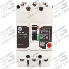 GE Molded Case Circuit Breaker: 20 A Amps, 25kA at 277/480V AC, Fixed, Lug, ABC, Std (MPN TEYD3020B). Key specifications — Series: TEY; Max. AIR Rating: 25kA at 277/480V AC; Instantaneous Trip: Fixed; Terminal Connection: Lug; Phase Connection: ABC.