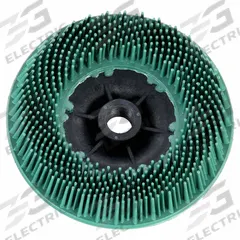 SCOTCH-BRITE Bristle Disc: 4 1/2 in Brush Dia, 5/8"-11 Arbor, Ceramic, P50 Grit (MPN 61500139011). Key specifications — Connector Size: 5/8"-11; Brand: SCOTCH-BRITE.