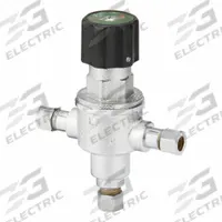 LEONARD VALVE Thermostatic Mixing Valve: 3/8 in Inlet Connection Size, 3/8 in Outlet Connection Size (MPN 170-LF-CP). Key specifications — attr1037830: Polymer Thermoplastic Shuttle; attr1037827: LEONARD VALVE.