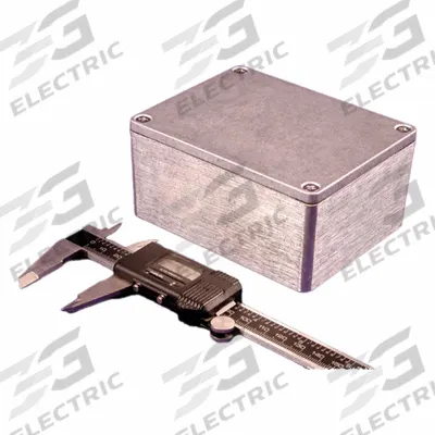 HAMMOND Enclosure: Die-Cast Aluminum, 4 in x 3 in x 2 in, NEMA 1/12/13/4/4X, Solid Cover - Aluminum Enclosures