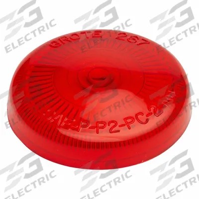 GROTE Replacement Lens: Round, Clearance and Marker Light, 5/8 in Wd - Vehicle Lighting - Round Replacement Lenses