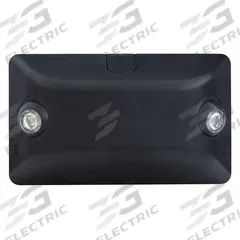 Emergency Light: LED, Damp Location Rated, 4 W Lamp Watt, 120/277V AC, 8 W Emergency Watt, Surface (MPN EV4DB). Key specifications — Environmental Rating: Damp Location Rated; Sub-brand: EV Series; Remote Capable: Yes; Adjustable Lamp Heads: Yes; Brand: DUAL-LITE; Standards: NFPA 70 and 101; Series: EV4D; Features: US Patent Pending.