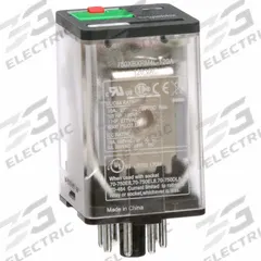 SCHNEIDER General Purpose Relay: Socket Mounted, 10 A Current Rating, 120V AC, DPDT, A Socket (MPN 750XBXRM4L-120A). Key specifications — Brand: SCHNEIDER; Base Type: Octal; Mounting Style: Plug-In; Pin Shape: Round; Electrical Connection: 8-Pin Terminal; Manufacturer Part Number: 750XBXRM4L-120A; Operating Current: 5 A at 250V AC-1 (1 NC Resistive Load Conforming to IEC); Series: 750R Series.