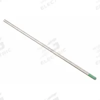 WESTWARD Tungsten Electrode: Pure Tungsten, 3/32 in x 7 in, Green, EWP, 10 PK (MPN 31GH95). Key specifications — Brand: WESTWARD; Overall Length: 7 in; AWS Classification: EWP; Welding Current Designation: AC; Color: Green.