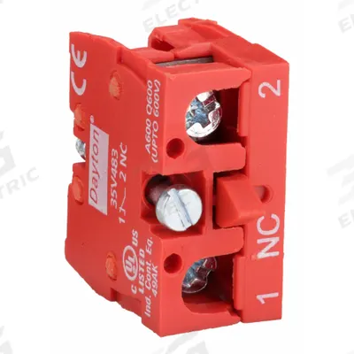 Dayton Contact Block: 22 mm Panel Mounting Size, 1NC - Contact Blocks