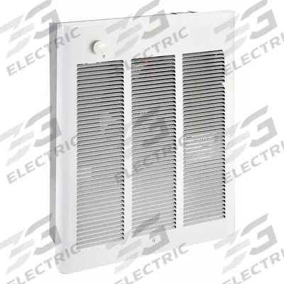 Dayton Recessed Electric Wall-Mount Heater: 3600 W/4800 W, 208/240V AC, Single Phase - Large Recessed Electric Wall Heaters