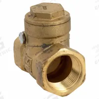HAMMOND VALVE Swing Check Valve: Swing, Inline Valve Body, 3/4 in Pipe Size, FNPT x FNPT, Brass, Std (MPN 967-3/4). Key specifications — Brand: HAMMOND VALVE.