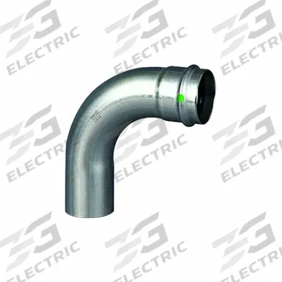 VIEGA PROPRESS Crimp Elbow Fitting: 2 in CTS x 2 in CTS Size, 90° Elbow, Press-fit x FTG - Potable Water Stainless Steel Press Tube Fittings