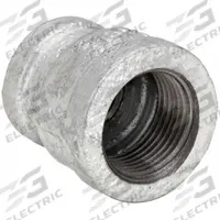 APPROVED VENDOR Metal Pipe Straight: Straight, 1/2 in x 3/8 in, Malleable Iron (MPN 5P928)