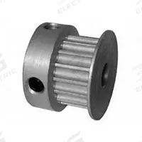 DAYTON Timing Pulley: Curvilinear, Fixed, For 6 mm Belt Wd, 16 Teeth, 3 mm Pitch, Aluminum (MPN 16-3M06-6CA2). Key specifications — Brand: DAYTON; Finish: Clear Anodized; For Belt Series: Powerhouse®.