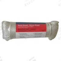 APPROVED VENDOR General Purpose Utility Rope: Braid, 3/8 in Dia, 225 lb Working Load Limit, White (MPN 12U278). Key specifications — Brand: APPROVED VENDOR; Rope Type: Dynamic.