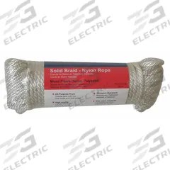 APPROVED VENDOR General Purpose Utility Rope: Braid, 3/8 in Dia, 225 lb Working Load Limit, White (MPN 12U278). Key specifications — Brand: APPROVED VENDOR; Rope Type: Dynamic.