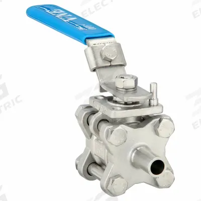 VNE Manual Two-Way Ball Valve: 3/4 in, 316 Stainless Steel, Straight - 3-A Certified Stainless Steel Ball Valves