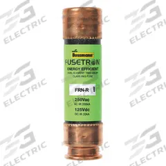 BUSSMANN Fuse: Class RK5, FRN-R Series, Time-Delay, 5.6 A, 250 V AC, 125 V DC, Non-Indicating (MPN FRN-R-5-6/10). Key specifications — Series: FRN-R.