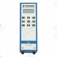 B&K PRECISION Battery Capacity Analyzer: 5.5 V to 30 V, Lead Acid, No Certification Included, LCD (MPN 603B). Key specifications — Testing Functions: Resistance; Includes Tester Batteries: No Batteries Included; Batteries Tested: Lead Acid; Brand: B&K PRECISION.