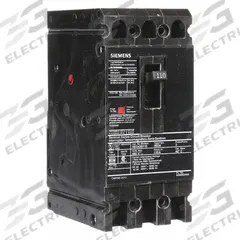 SIEMENS Molded Case Circuit Breaker: 110 A Amps, 42kA at 480V AC, Fixed, Load Side Lug, ABC, HED4 (MPN HED43B110). Key specifications — Phase Connection: ABC; Instantaneous Trip: Fixed; Terminal Connection: Load Side Lug; Series: HED4; Max. AIR Rating: 42kA at 480V AC.