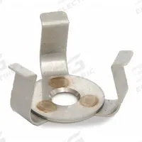 OHAUS Flask Clamp: Flask Clamp, Stainless Steel, Rubber Mat, 10 mL (MPN 30400084). Key specifications — Hold Capacity: 10 mL; Brand: OHAUS; Includes: Rubber Mat; Material: Stainless Steel; Product Type: Flask Clamp.