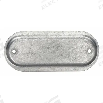 HUBBELL KILLARK Covers for Conduit Access Fitting: Steel, Galvanized - Covers for Conduit Access Fittings