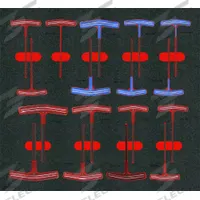 PROTO Hex Key Set: 16 or More Pieces, T, Metric and SAE, Std End, Long, 17 Pieces, Tray, Black Oxide (MPN J4970KV). Key specifications — attr1205554: PROTO; attr1205568: Black Oxide; attr1293176: 16 or More Pieces.