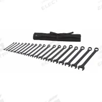 WESTWARD Combination Wrench Set: Alloy Steel, Black Oxide, 19 Tools, 15° Head Offset Angle, Offset (MPN 54DG10). Key specifications — attr309520: Black Oxide; attr309519: Alloy Steel; attr324929: WESTWARD; attr309512: Pouch; attr309522: No; attr309533: No.