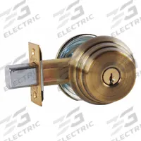 ARROW Deadbolt Lock: Cylindrical, 1 3/8 in Door Thick - Max, Brass (MPN E61 5A). Key specifications — ADA Compliant: Yes; Brand: ARROW; Cylinder Core Type: Conventional Core Cylinder; Finish: Oxidized Satin Brass, Relieved, Clear Coated; Keyway Type: AR1; Visual Indicator Message: No Message; Includes Core: Core Included; Ligature Resistance: Not Ligature-Resistant.