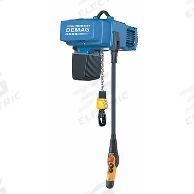 DEMAG Electric Chain Hoist: H4 - Heavy Duty, 480V AC, Hook Mounted - No Trolley - Extended-Use Electric Hoists