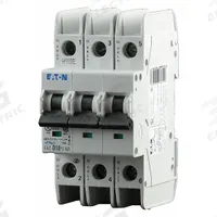 EATON IEC Miniature Circuit Breaker: 2 A Amps, 48/96V DC, 10kA at 277/480V AC, Screw Clamp, D (MPN FAZ-D2/3-NA). Key specifications — DC Voltage Rating: 48/96V DC; Max. AIR Rating: 10kA at 277/480V AC; Terminal Connection: Screw Clamp; Brand: EATON.