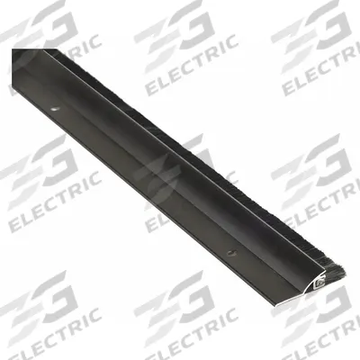 NATIONAL GUARD Door Sweep: Brush Insert, Aluminum, 48 in Lg, 2 in Wd - Door Sweeps