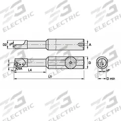 WIDIA Indexable Boring Bar: FSBI250500750R (MPN 2830329). Key specifications — attr257292: FSBI250500750R.