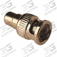 VITEK Audio/Video Adapter: (1) RCA Female x (1) BNC Male Adapter, Max. 1,000 MHz, Silver, 100 PK (MPN VT-RCA-BNC100). Key specifications — Product Type: Audio/Video Adapter; Manufacturer Part Number: VT-RCA-BNC100; Color: Silver; Brand: VITEK; End 1 Connection Type: RCA Female; End 2 Connection Type: BNC Male.