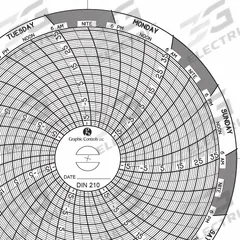 GRAPHIC CONTROLS Circular Paper Chart: Dickson, -18°C to 37°C, Chart 210, Dickson, Universal, 60 PK. Key specifications — attr1000971: THP; attr1001003: GRAPHIC CONTROLS; attr1001002: Temperature °C.